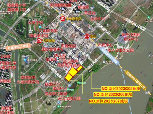 江北新区2023G06楼盘区位规划