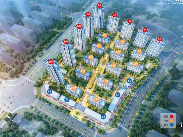 滁州山河悦楼盘建筑物外景