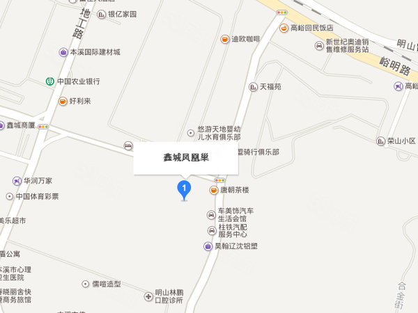 鑫城凤凰巢楼盘区位规划