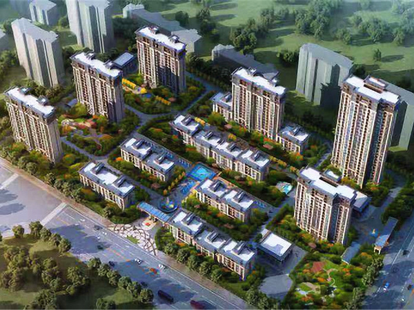 中房汇丰锦绣格瑞斯楼盘建筑物外景
