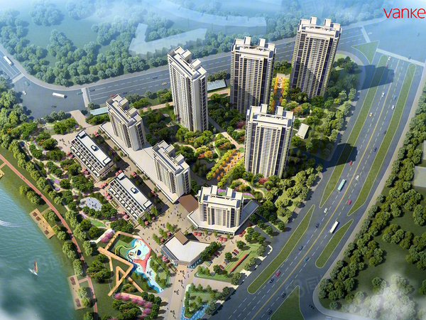 万科高尔夫熙岸楼盘建筑物外景