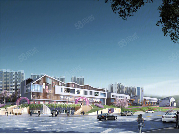 童话里爱情小镇商铺楼盘建筑物外景