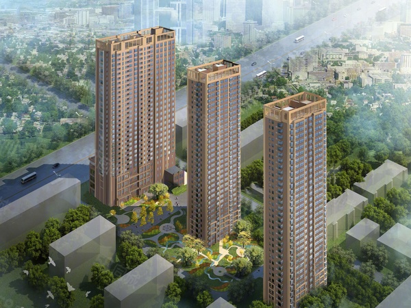 大连国际公馆楼盘建筑物外景