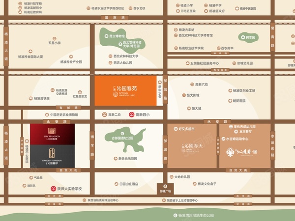 沁园春苑楼盘区位规划