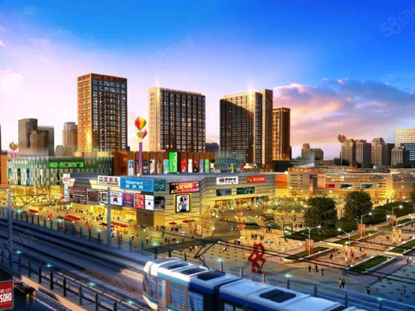 南国大武汉SOHO效果图：项目自身规划较好，体量完善，住宅和商业相结合。