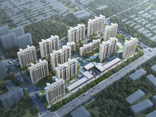 万星城二期楼盘建筑物外景