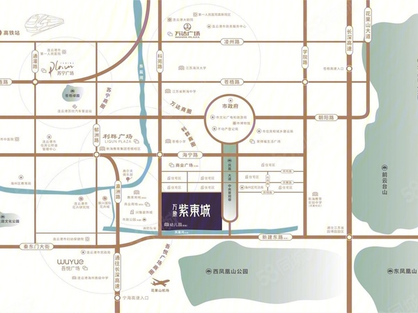 万象紫東城楼盘区位规划