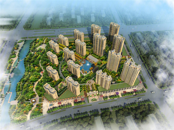 银河湾楼盘建筑物外景
