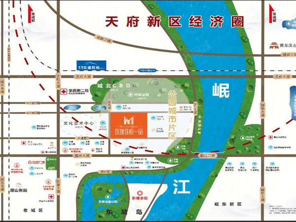 玫瑰佳恒一品楼盘区位规划
