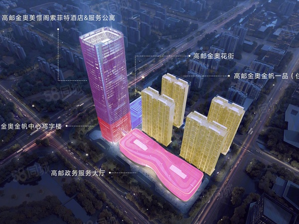 金奥金帆一品楼盘建筑物外景