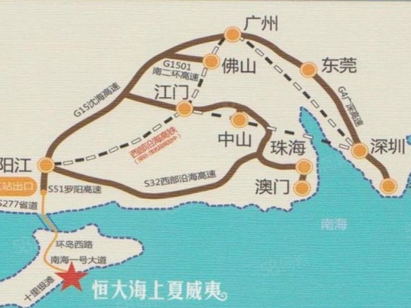 恒大御景湾楼盘区位规划
