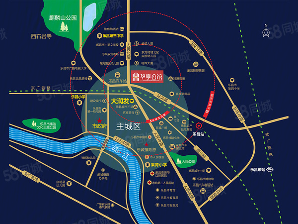 华亨花园楼盘区位规划