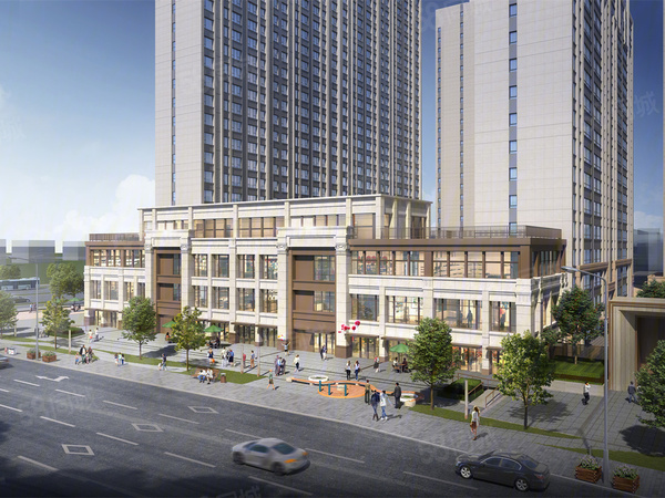 紫薇·华发 cid中央首府楼盘建筑物外景