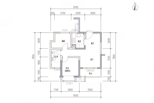 建滔浦岸花园户型图