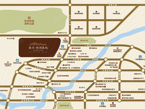 绿地交投中央公园楼盘区位规划