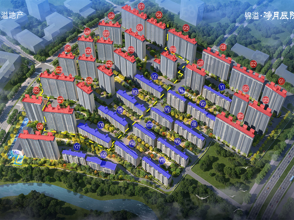 锦溢·净月辰院楼盘建筑物外景