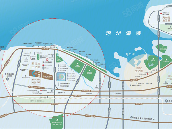 华侨城曦海岸楼盘区位规划