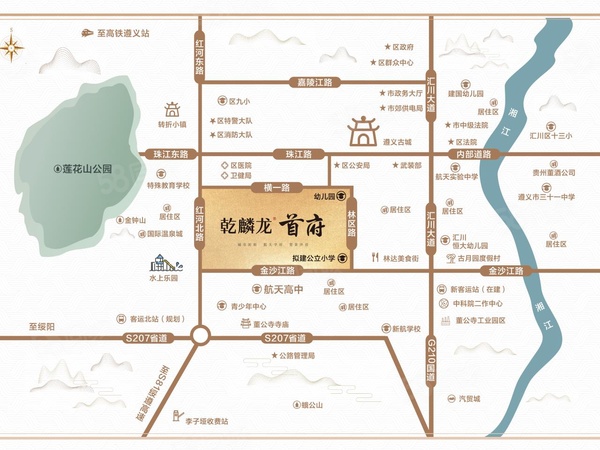 乾麟龙首府楼盘建筑物外景