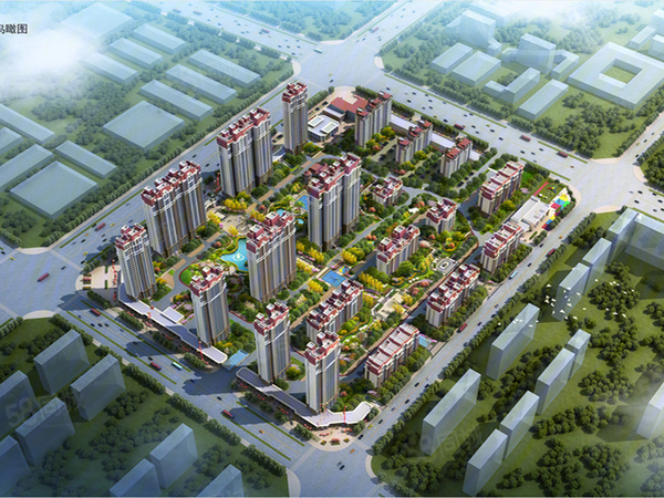 社旗恒大御府楼盘建筑物外景