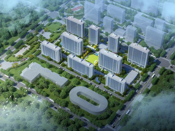 绿城明月湾楼盘建筑物外景