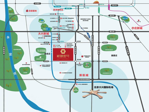 航城壹號樓盤區(qū)位規(guī)劃