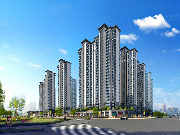 汨罗大汉龙城楼盘建筑物外景