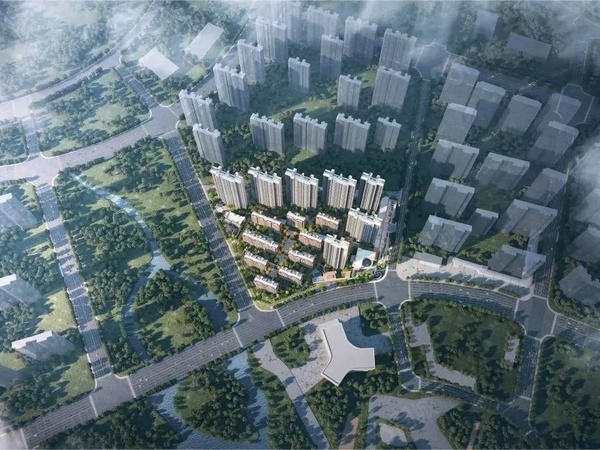 葛店建投金地博雅园楼盘建筑物外景