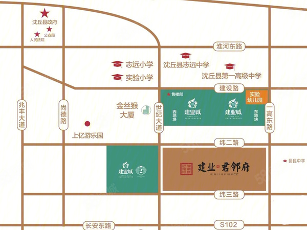 沈丘建业君邻府楼盘区位规划