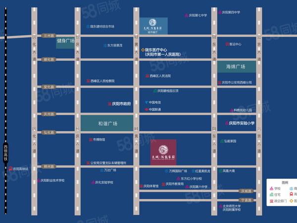 长城陇能家园楼盘区位规划