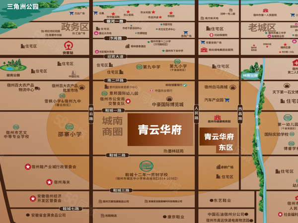 青云华府,宿州青云华府房价,,青云华府物业、户型图、周边配套和交通详情_宿州58爱房