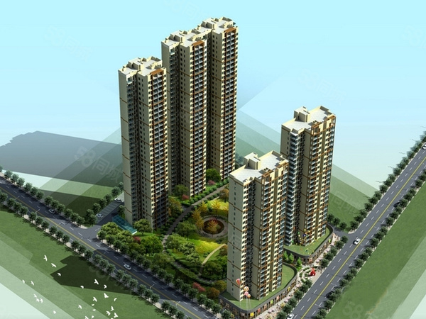奥林紫园楼盘建筑物外景