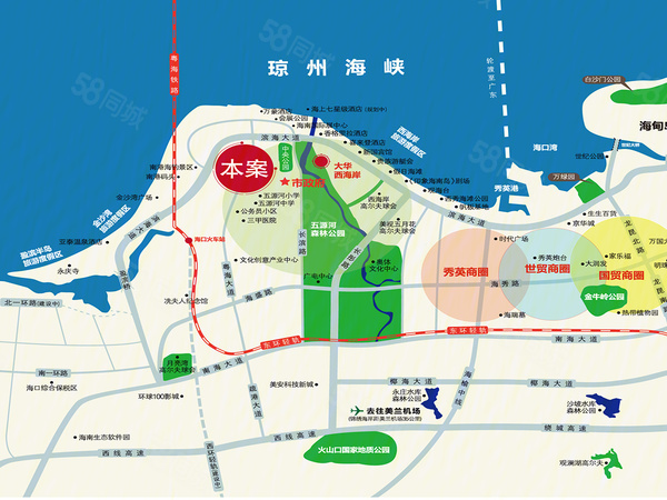 大华玲珑海楼盘区位规划