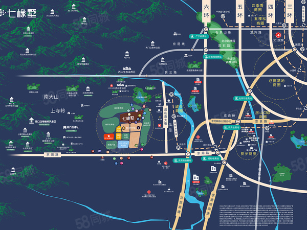 萬科七橡墅樓盤區(qū)位規(guī)劃