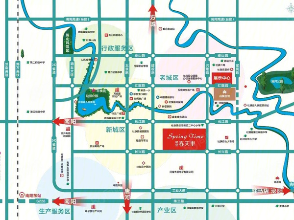 社旗建业春天里楼盘区位规划