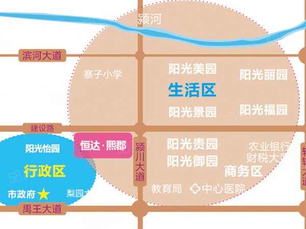 恒达·熙郡楼盘区位规划