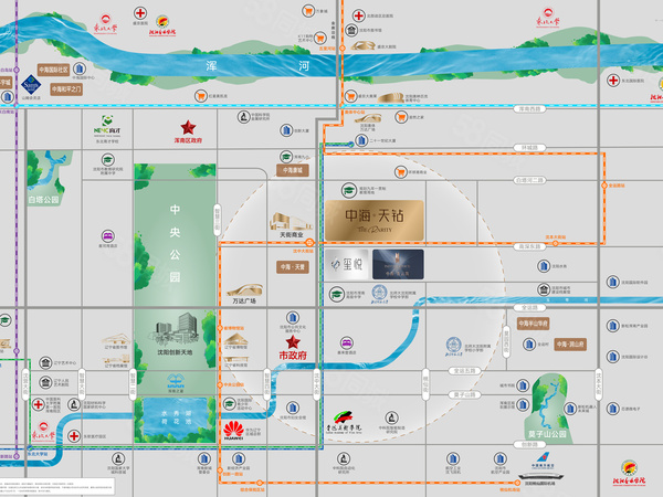 中海·青云筑,沈阳中海·青云筑房价,,中海·青云筑物业、户型图、周边配套和交通详情_沈阳58爱房