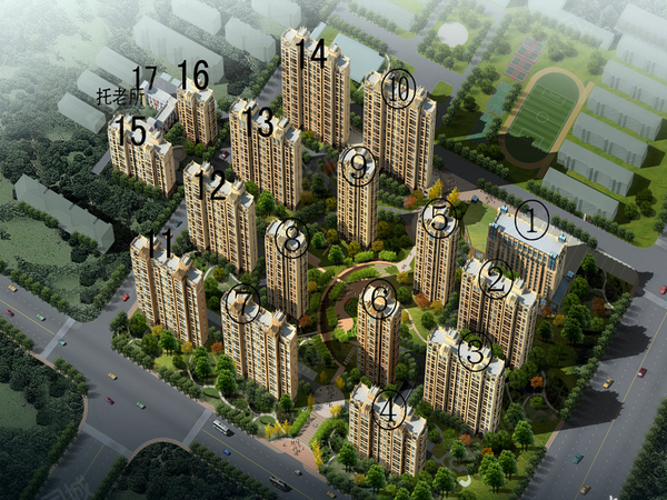 墨乡圣府楼盘建筑物外景