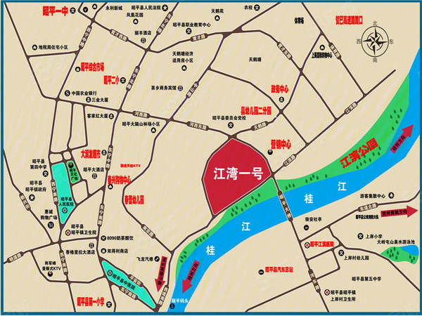 江湾1号楼盘区位规划