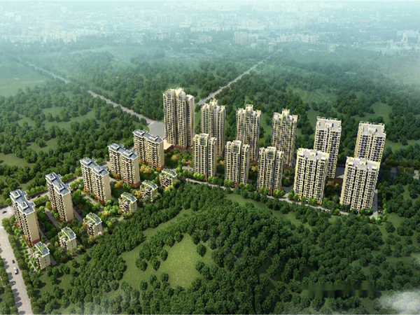 香城学府楼盘建筑物外景