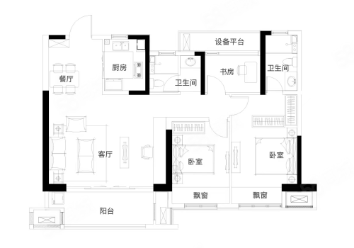 万达谯城之城户型图
