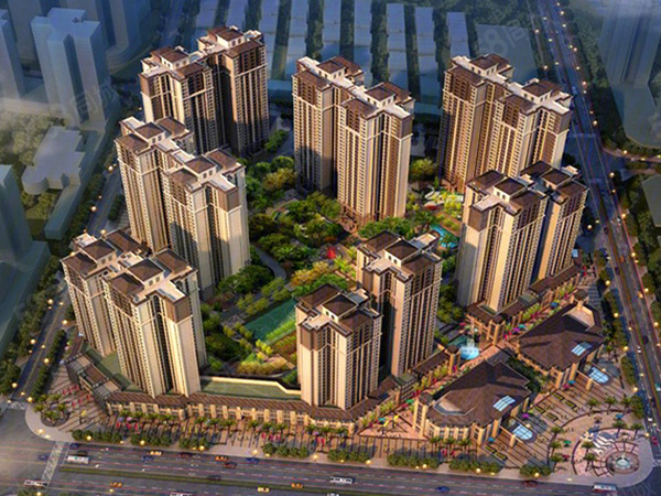 金粼尚城楼盘建筑物外景