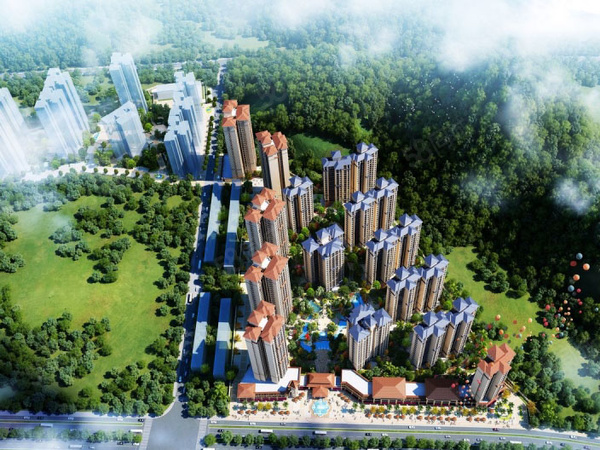 花语倾城楼盘建筑物外景
