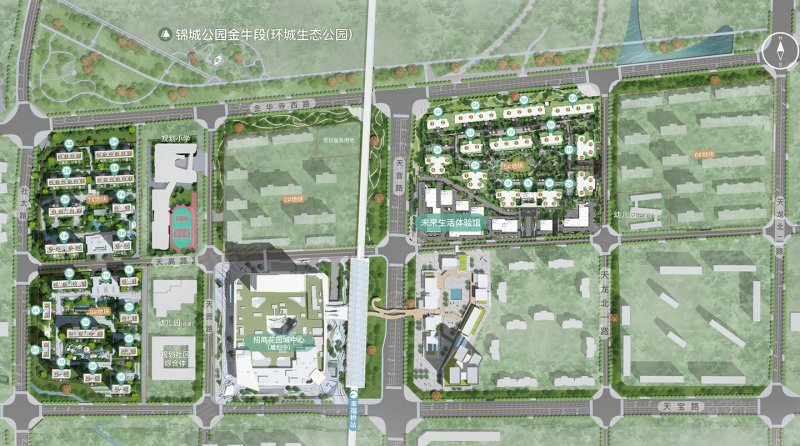 成都招商未来公园幸福桥TOD-效果图(68) - 成都安居客