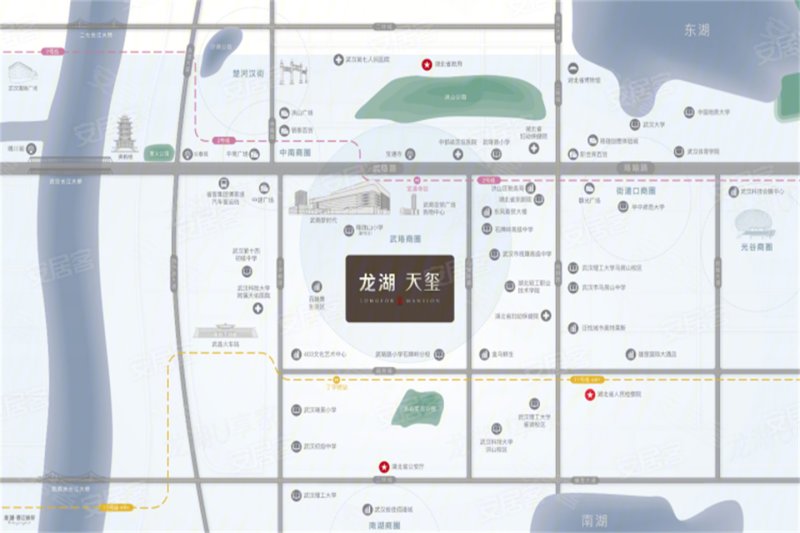 武汉龙湖天玺M10-交通图(73) - 武汉安居客