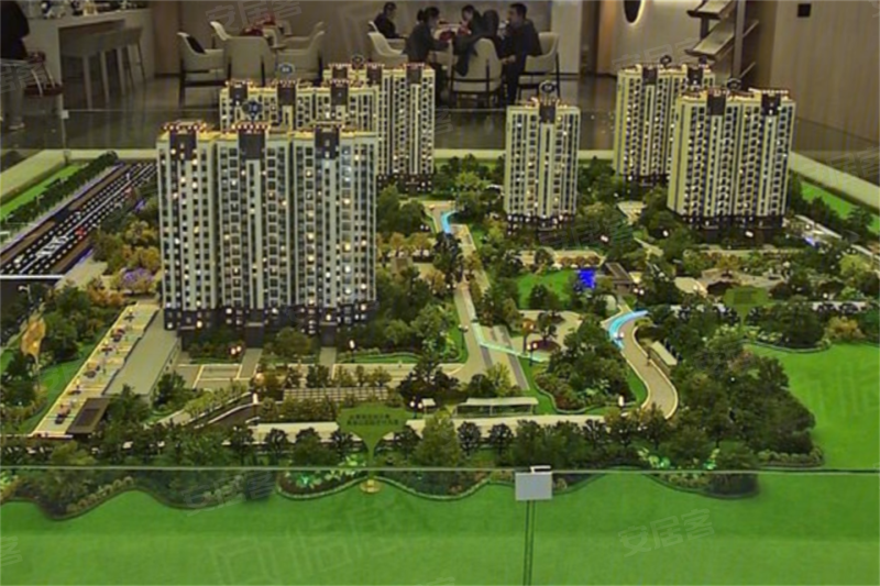 林州建业城沙盘图图片
