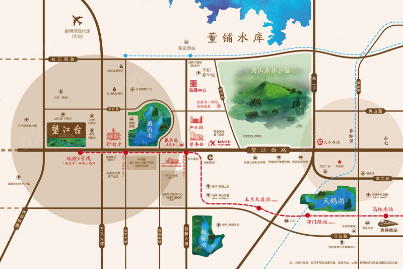 望江台交通图