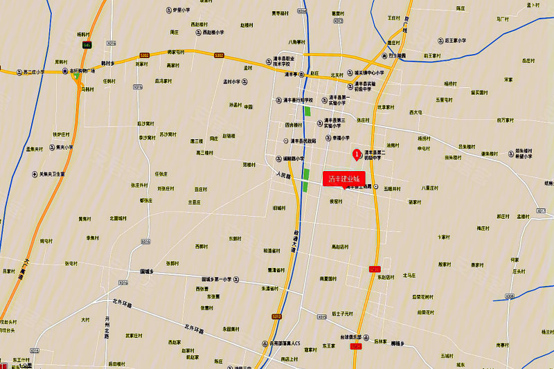 清丰县城地图街道名称图片