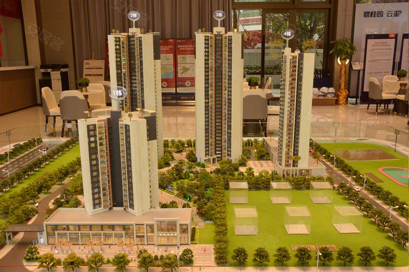 碧桂园云玺公馆沙盘图