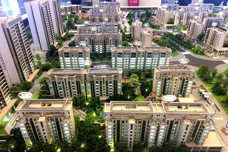 龙湖景粼天著沙盘图