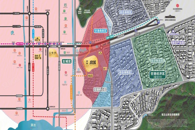 昆明东原启城-交通图(102) - 昆明安居客